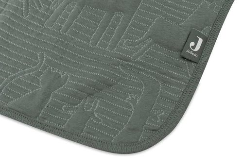 cumpără Lenjerie de pat pentru copii Jollein 516-511-68036 Paturica Jungle Jambo Ash Green/Laurel, 75x100cm în Chișinău 