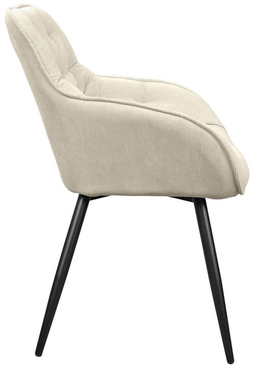 cumpără Scaun Deco Daisy Beige Velvet+Black Legs în Chișinău 