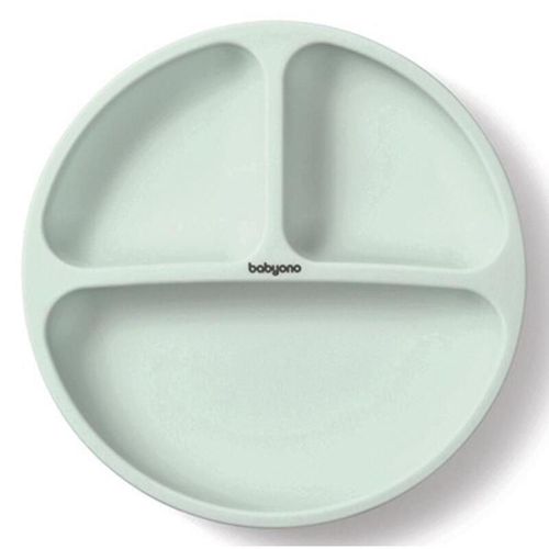 cumpără Seturi pentru hrănire bebelușilor BabyOno 1482/03 Placa de silicon cu ventuza (verde) în Chișinău 