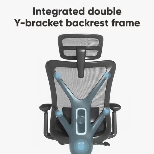 купить Офисное кресло Deli KF230, сетка и обивка, черное в Кишинёве 