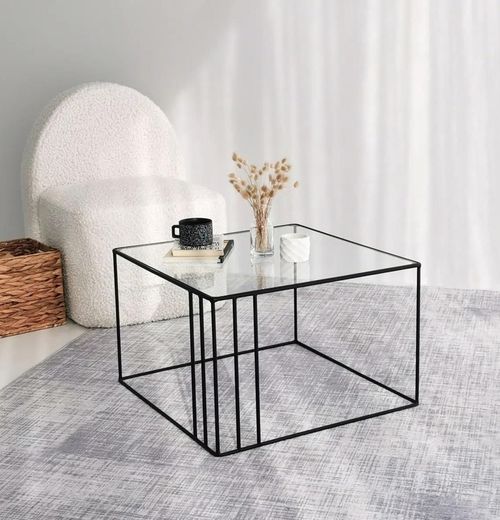 купить Журнальный столик Trendy Contur, Черный 55x36x55 см в Кишинёве 