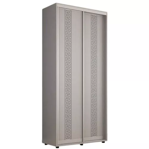 cumpără Dulap Mobildor-Lux Compact uși glisante PAL cu ornament grecesc (110x45x240H cm) Grey în Chișinău 