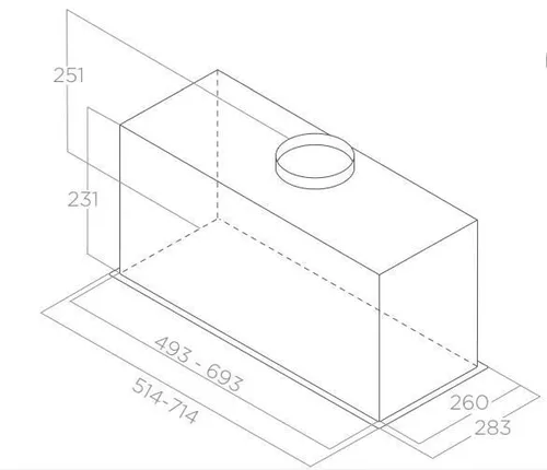 cumpără Hotă Elica FOLD BL MAT/A/72 în Chișinău 