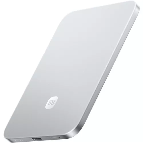 cumpără Acumulator extern USB (Powerbank) Xiaomi UltraThin Magnetic 5000 15W Silver în Chișinău 