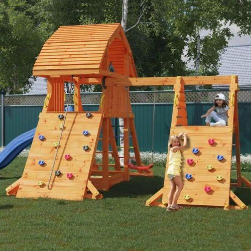cumpără Teren de joacă Fungoo GIANT SPIDER RED teak painted în Chișinău 