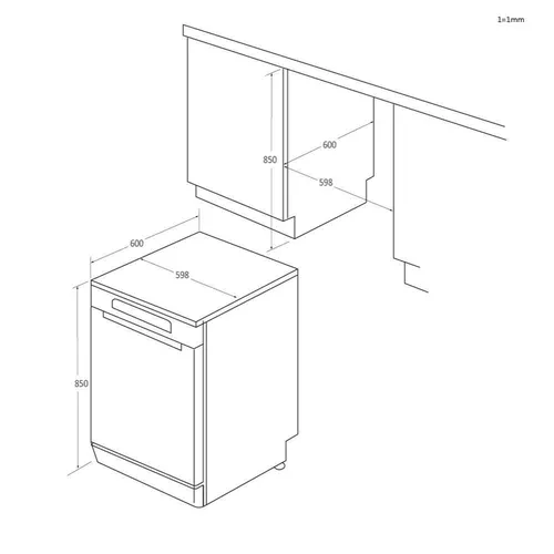 купить Посудомоечная машина Candy CF 3E9E0W в Кишинёве 