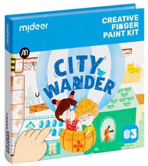 купить Набор для творчества Mideer CT1506 Set de pictură cu degete Plimbare prin oraș в Кишинёве 