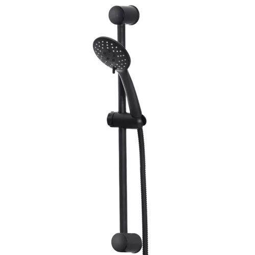 cumpără Set pentru duș Bisk 08278 Set cap de dus cu bara BASE 3F, negru în Chișinău 