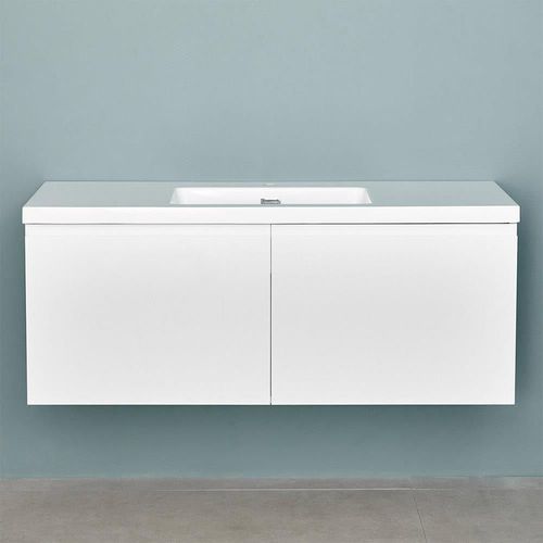 cumpără Dulap pentru lavoar Bayro suspendat  Formal Auris 1200 alb mat în Chișinău 