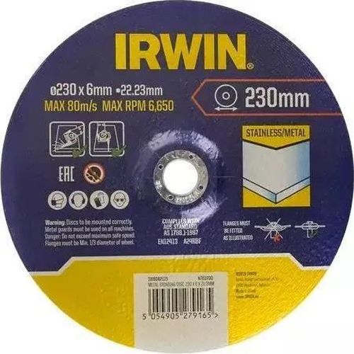 купить Диск отрезной Irwin IW8082115 metal 230x6,0x22,23mm в Кишинёве 