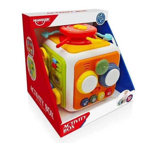 купить Развивающая доска Huanger (78058) Cub cu șapte fețe HE0556 в Кишинёве 