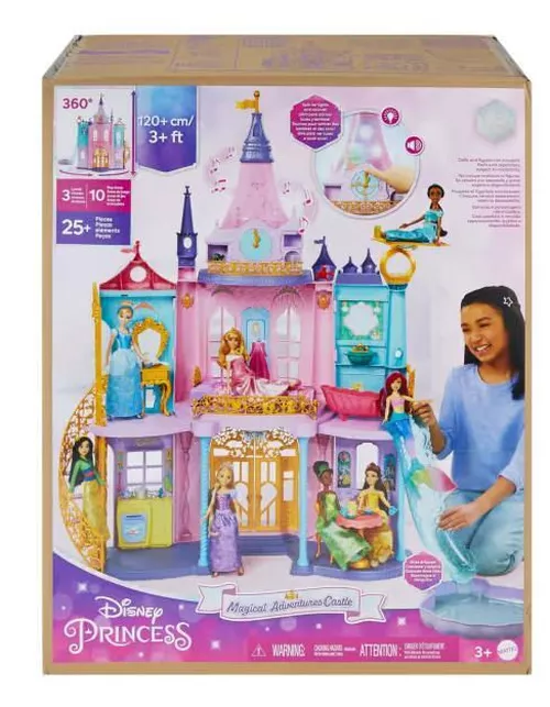 cumpără Căsuță pentru păpuși Disney HLW29 Castelul de vis, cu 25 de accesorii în Chișinău 