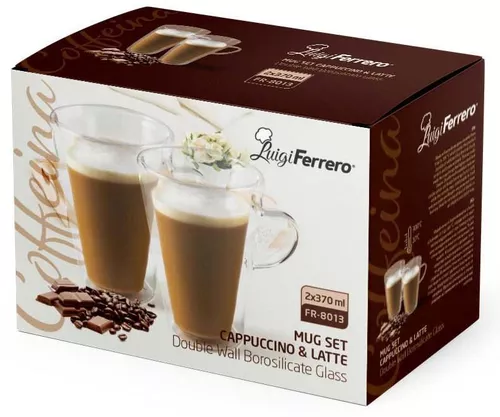 cumpără Cană Luigi Ferrero FR-8013 370ml, 2 pcs Cappuccino and Latte mug set Coffeina în Chișinău 
