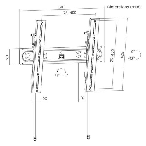 cumpără Suport TV de perete Gembird WM-65T-PRO-01 în Chișinău 
