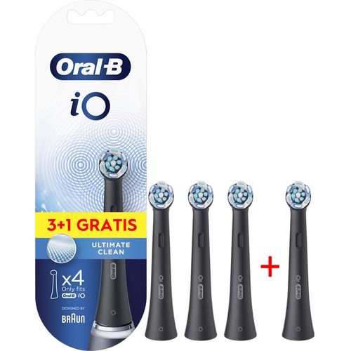 купить Сменная насадка для электрических зубных щеток Oral-B 5986 iO Ultimate Clean Black 3+1 в Кишинёве 