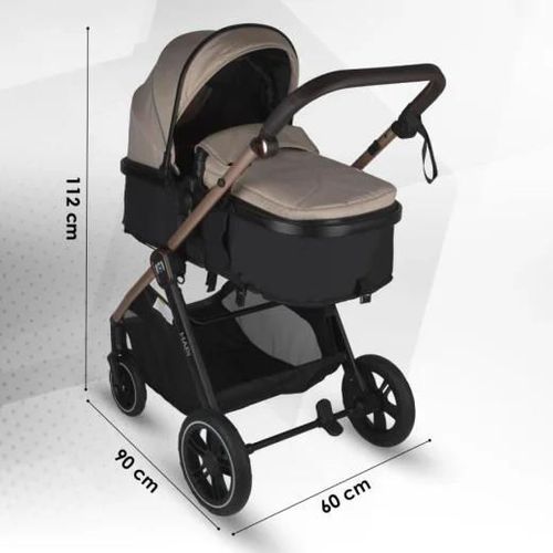 cumpără Сărucior pentru copii Coccolle Hapi Soley H2003 Carucior 3/1, Simply Taupe în Chișinău 