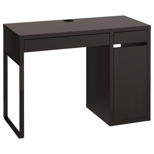 купить Офисный стол Ikea Micke 105x50 Black/Brown в Кишинёве 