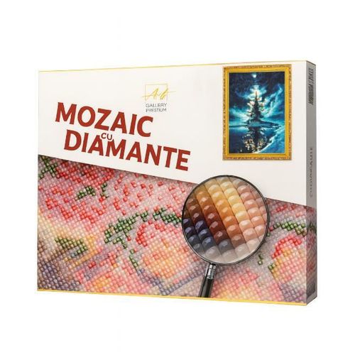 купить Картина по номерам Art Gallery GA84492 Mozaic cu diamante 40x50cm Brad magic in padure в Кишинёве 