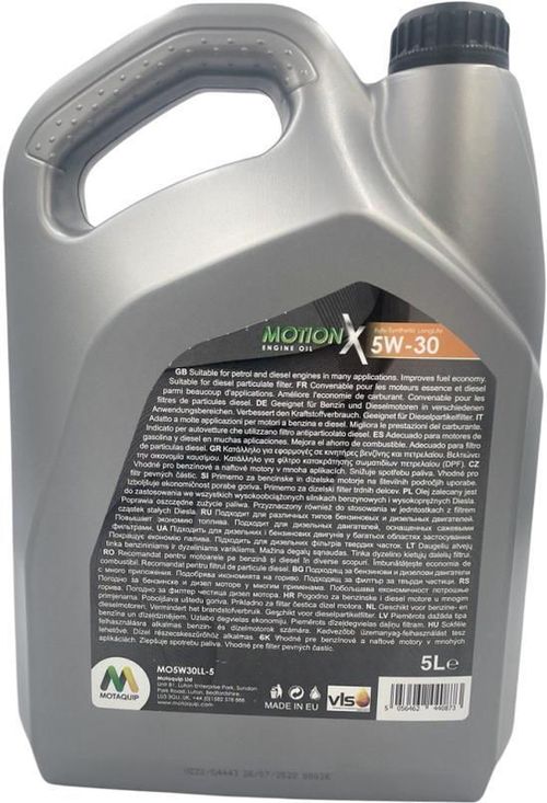 cumpără Ulei Motaquip MO5W30LL-5 MQS 5W30 5L MB229.51;VW 504.00/507.00;BMW LL-04;ACEA A3/B4/C3;APISN;sintetic PorscheC30 în Chișinău 