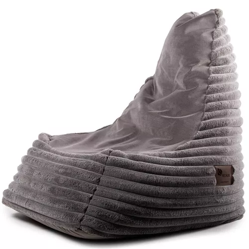 купить Кресло-мешок Because Soft Dark + Pouf (140x140x100cm) в Кишинёве 