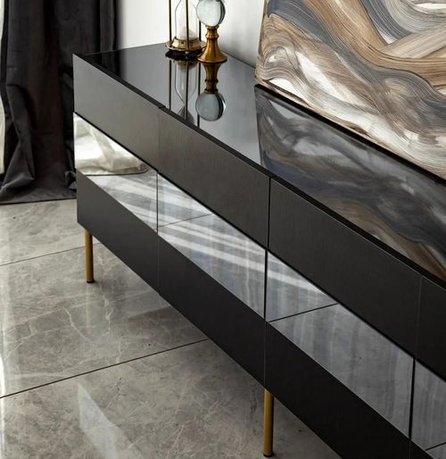 cumpără Comodă TV Trendy Leon, Aur, Fume în Chișinău 