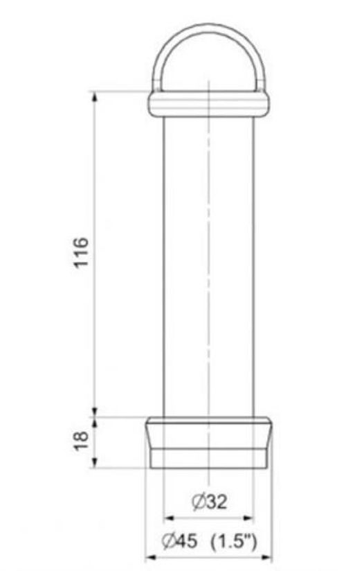 купить Сифон для кухонной мойки Reginox R20234 Outlet Pipe в Кишинёве 
