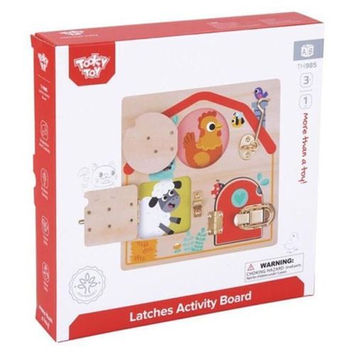 купить Развивающая доска Tooky Toy TH985 Busyboard LATCHES, 60604 в Кишинёве 