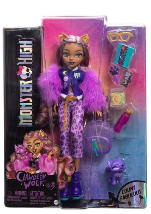 cumpără Păpușă Barbie HRP65 Set de joc Monster High Clawdeen Wolf, cu accesorii în Chișinău 