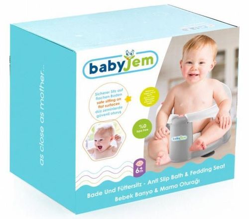 cumpără Accesoriu pentru baie BabyJem 636 Scaun de baie si hranire Alb în Chișinău 