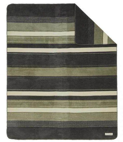 cumpără Textile de casă s.Oliver 2599/780 Jacquard Decke Dark grey/dark olive în Chișinău 