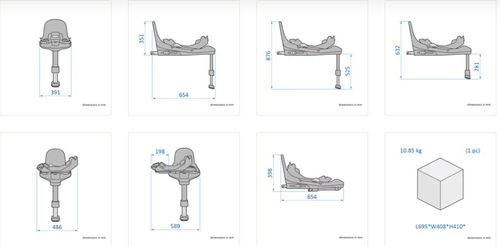 купить Автокресло Maxi Cosi 8051057110 Baza auto Familyfix 360 Pro, Black в Кишинёве 