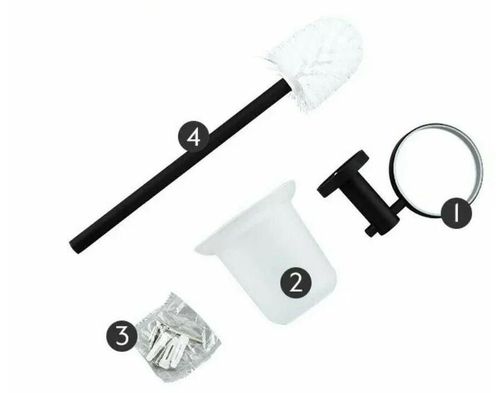 купить Ёршик для унитаза Frap F30210 INOX NEGRU в Кишинёве 