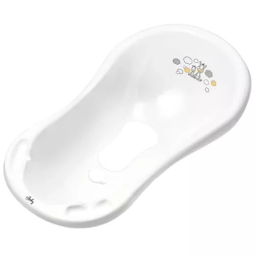 cumpără Cădiță Maltex Cadita 84cm cu dop si covoras antiderapant Zebra White în Chișinău 