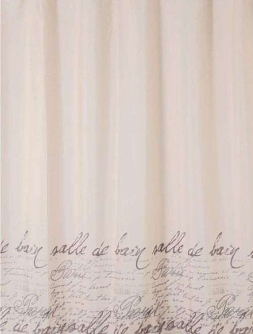 купить Занавеска для ванной Bisk 06879 TXT STAMP 180x200 в Кишинёве 