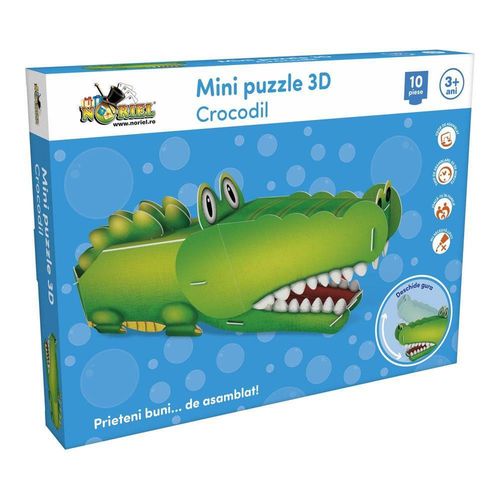 купить Конструктор Noriel NOR1177 Mini Puzzle 3D Crocodil в Кишинёве 