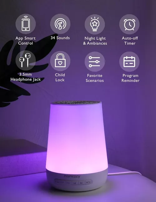 cumpără Lampă de veghe Momcozy WN002-WH00BA-A Lampa de veghe cu sunete Smart cu control din aplicatie în Chișinău 