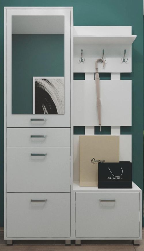 купить Мебель для прихожей Fabrik Home Milana 1200 белый ясень в Кишинёве 