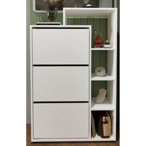 купить Полка для обуви Nex Home Lego, 90x32x143 см, Белый (18-04-01) в Кишинёве 