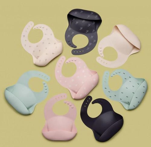 cumpără Bavețică Petite&Mars 706113 Baveta moale din silicon Sam Grey Hills în Chișinău 