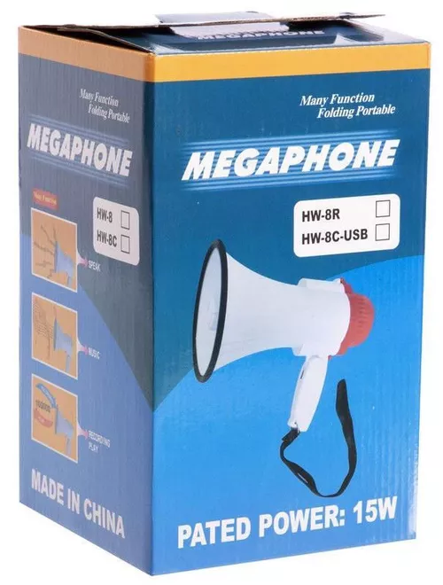 купить Спортивное оборудование misc 457 Megafon HW-8R (d-16cm l-26cm 15W, acum., rec.10sec., USB) в Кишинёве 