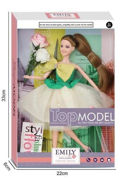 купить Кукла Essa QJ147D Păpușa Emily Top Model cu accesorii și flori в Кишинёве 