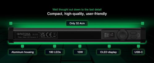 cumpără Iluminare pentru foto-video Patona Premium LED RGB Tube Photo/Video Light 32,5cm în Chișinău 