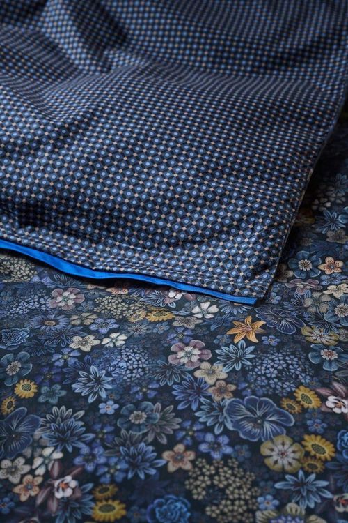 купить Домашний текстиль Pip Studio 332239 Tutti i Fiori Dark Blue 140x200/220 в Кишинёве 