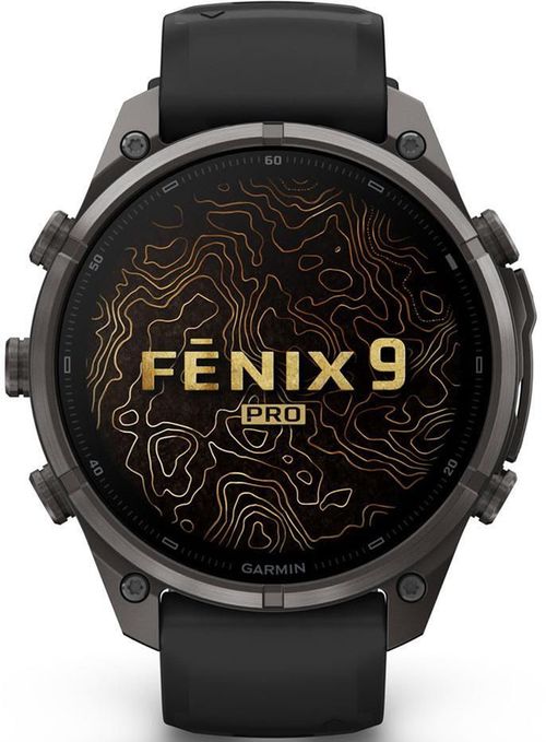 cumpără Ceas inteligent Garmin Fenix 9 Pro, 47mm, CrbnGryDLCTi,Bk/Pb bnd (010-04336-16) în Chișinău 