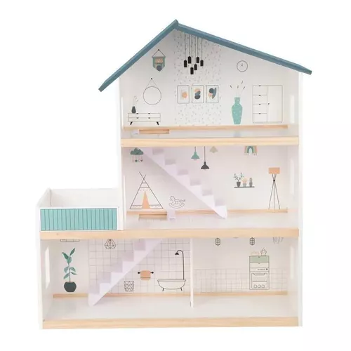 cumpără Căsuță pentru păpuși Tooky Toy TP549 TK Casuta pentru Papusa din lemn, 2887D în Chișinău 