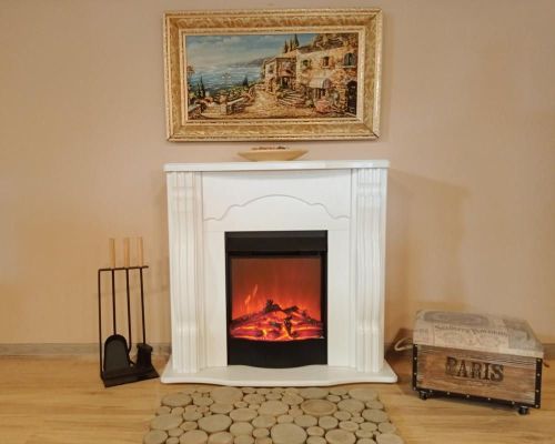 cumpără Șemineu electric ArtFlame Clasic & Corsica, 883x950x300 mm, Alb în Chișinău 