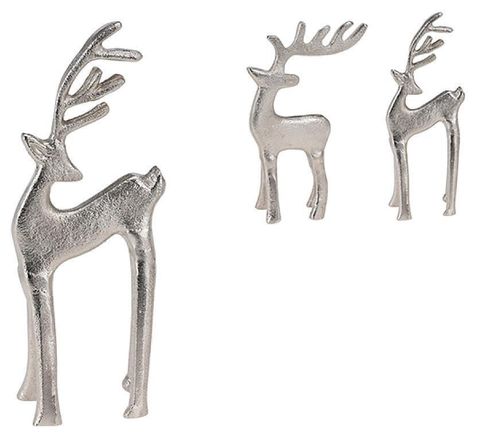 купить Декор Promstore 52563 Statueta Cerb in picioare, 9x16cm, argintie в Кишинёве 