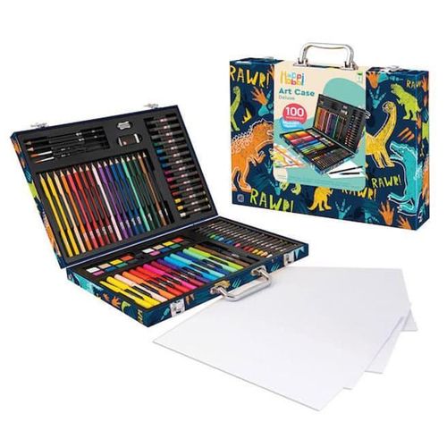 купить Набор для творчества As Kids 1038-82059 Set de desen HappiHobbi, Dinosaur, 100un, 1286D в Кишинёве 