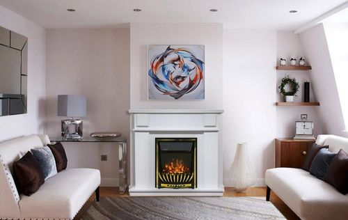 купить Камин электрический ArtFlame Marina & Meridian, 997x1034x270 mm, Alb в Кишинёве 