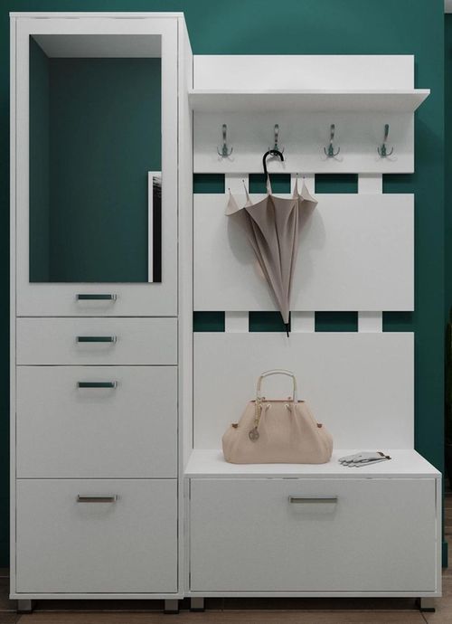 купить Мебель для прихожей Fabrik Home Milana 1500 белый ясень в Кишинёве 